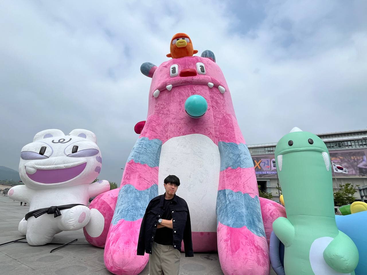 Popup Event near Gwanghwamun Gate, Seoul’s iconic historical gate with traditional architecture
